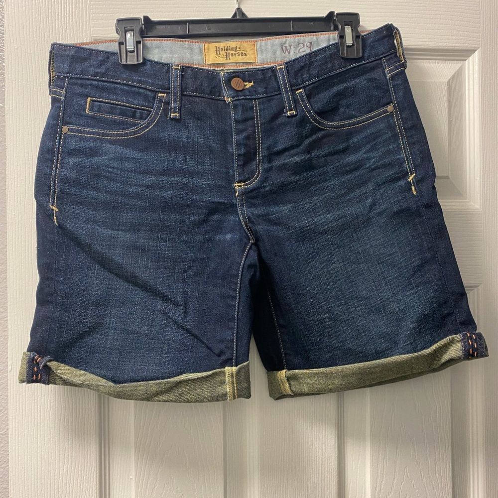 Holding Horses Anthropologie denim boy short size 29